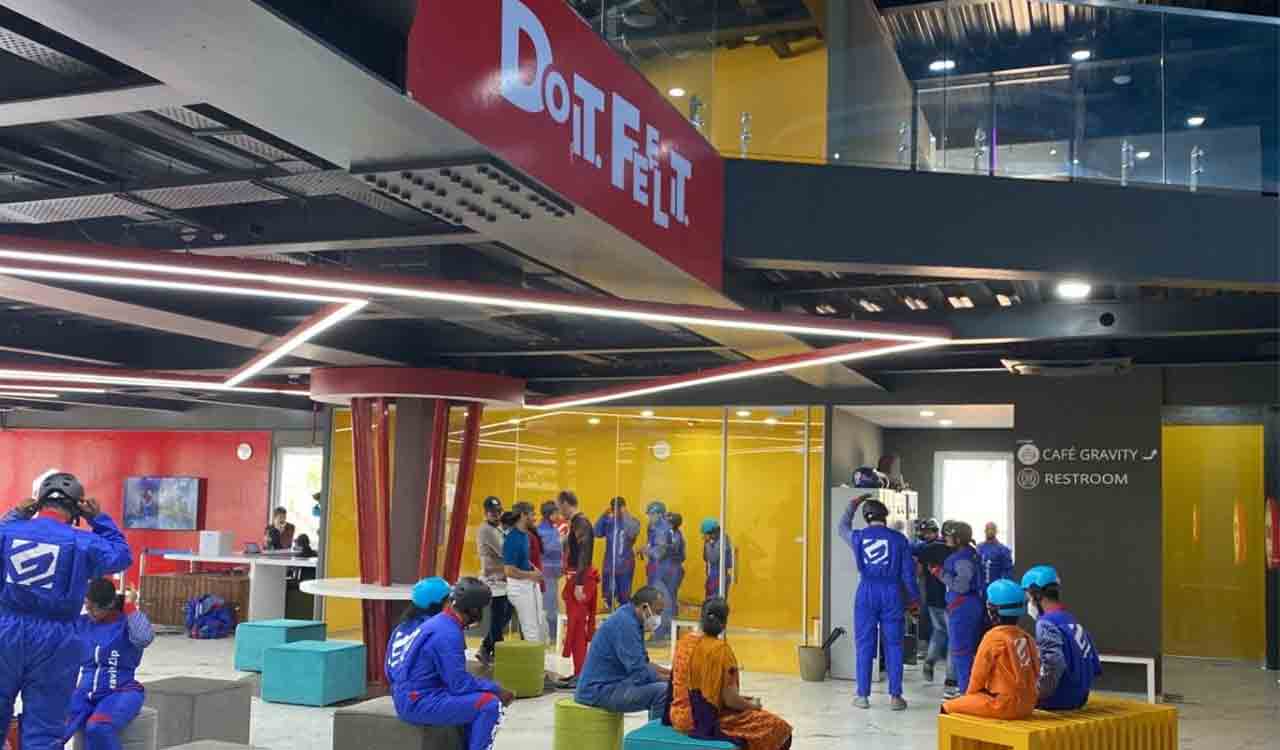 Go skydiving indoors at Gravity Zip for an exhilarating experience 