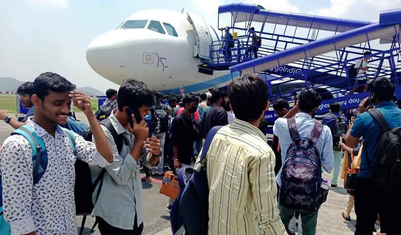 Manipur violence: 72 students, civilians from Telangana return home by special flight