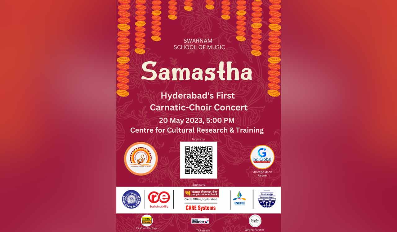 Swarnam School of Music to organise Hyderabad’s First Carnatic Choir Concert