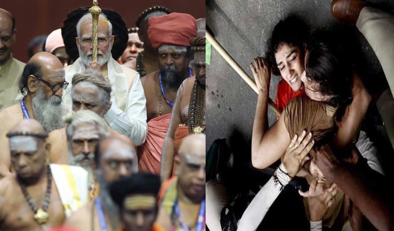 Wrestlers detained ahead of march to new Parliament; angry netizens call out the dichotomy