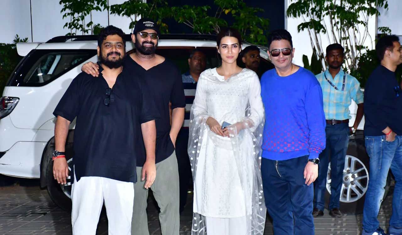 Adipurush team is heading to Mumbai for the trailer launch today