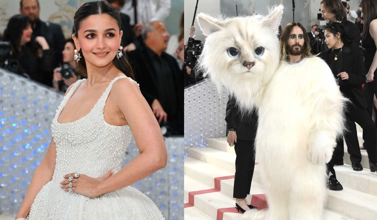 Met Gala 2023: Alia Bhatt In Pearls, Jared Leto As Choupette, Rihanna ...