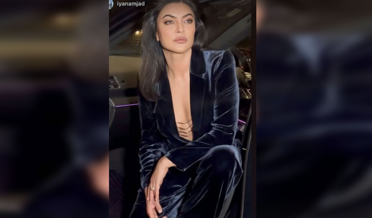 Sushmita Sen shells out boss lady vibes in velvet pantsuit