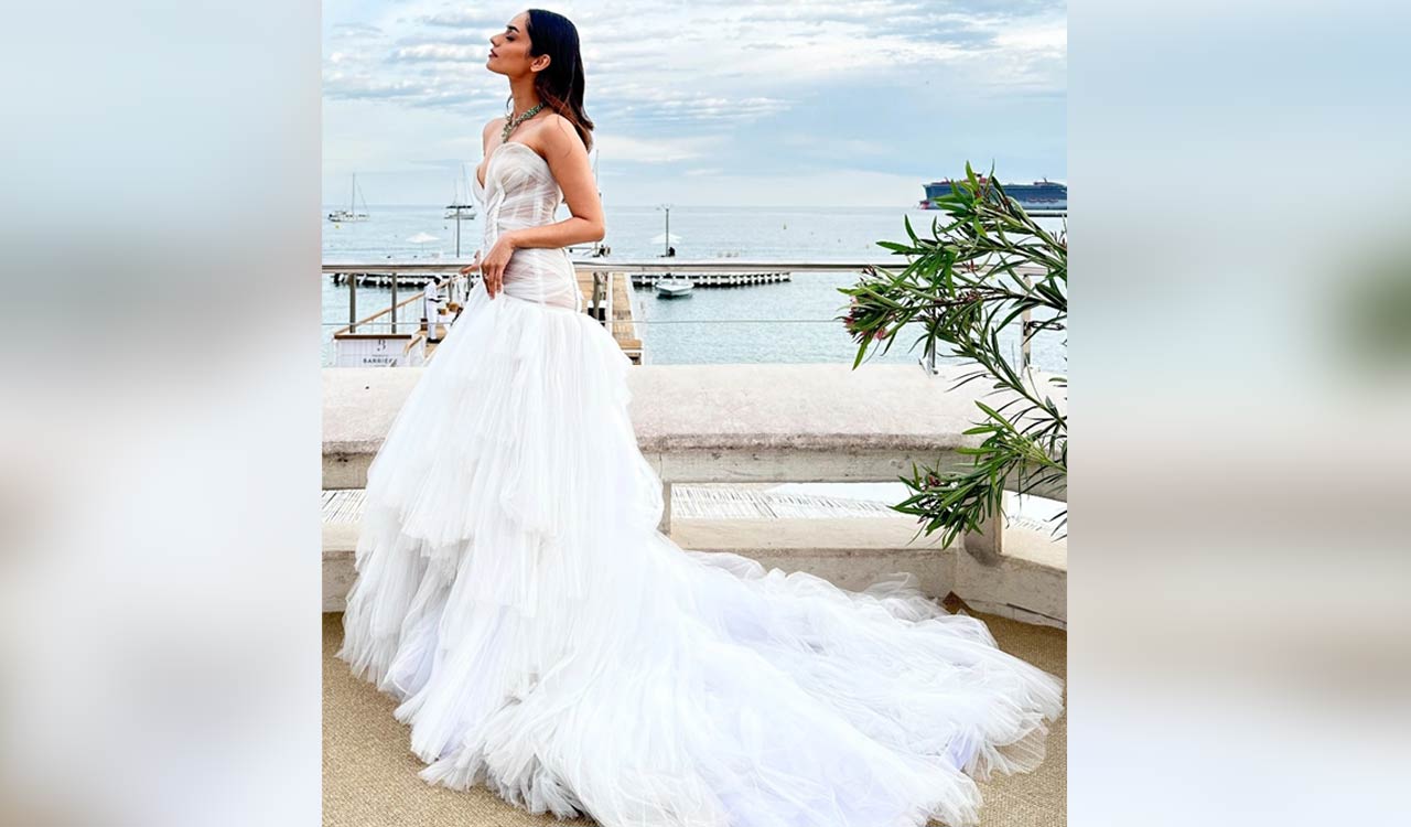 Cannes 2023: Manushi Chhillar debuts red carpet in fairytale white gown