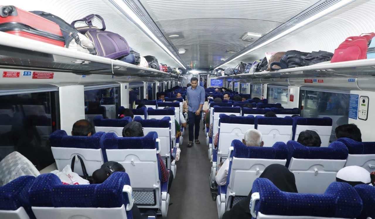 16 Coach Secunderabad – Tirupati Vande Bharat Express begins its journey with more than 100 percent patronage