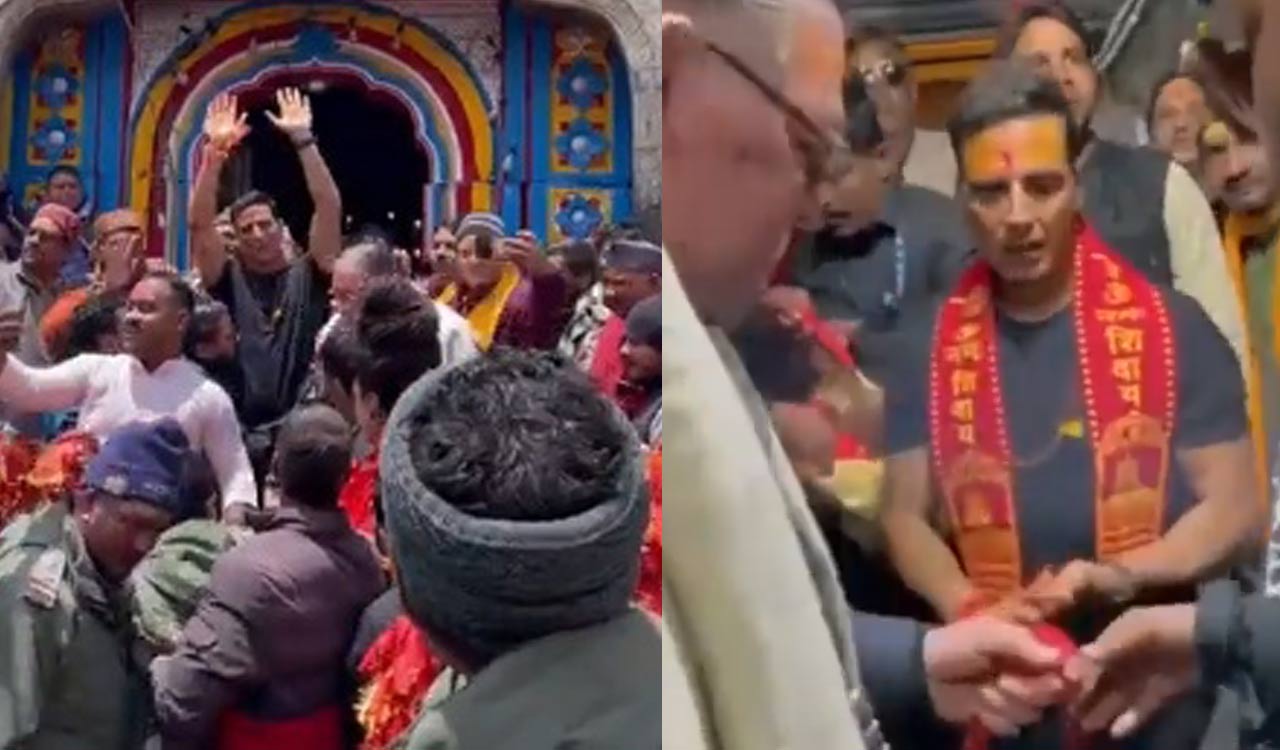 Akshay seeks blessings at Kedarnath temple; says ‘Jai baba Bholenath’