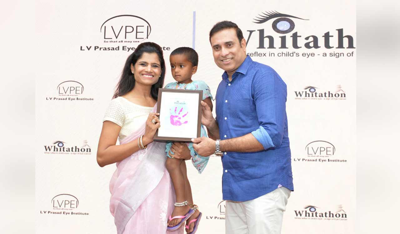 Hyderabad: VVS Laxman unveils T-shirt for Whiteathon Run 2023