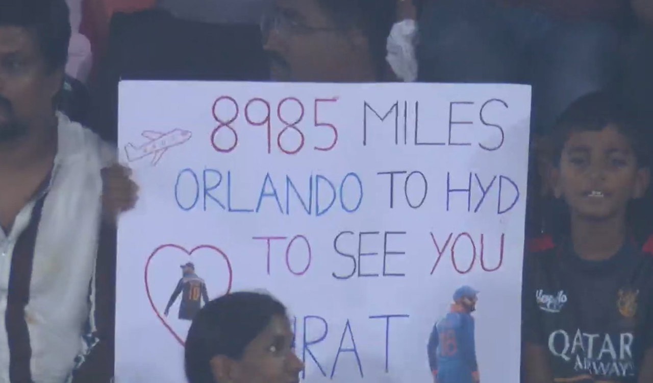 Fan allegedly travels from California to watch Virat Kohli bat in Hyderabad