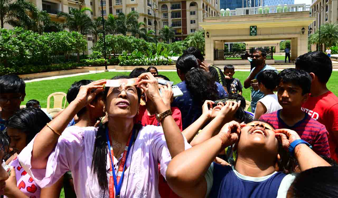 Spaceadhyaan celebrates Zero Shadow Day in Hyderabad