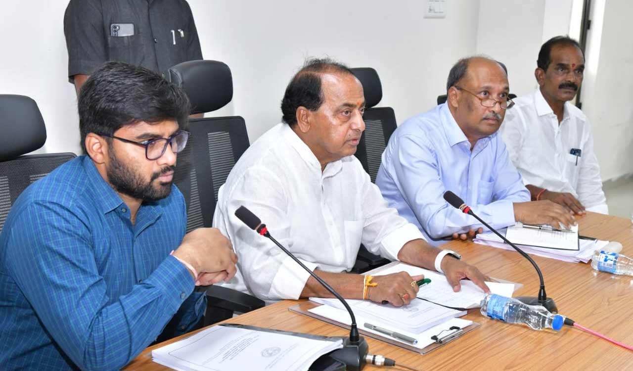 Minister Indrakaran Reddy asks officials to expedite irrigation project works in Nirmal