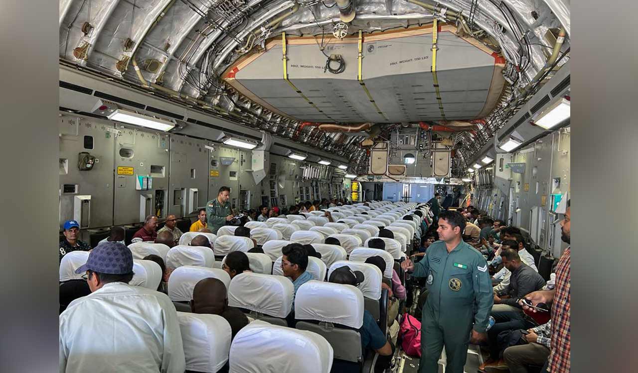 Indian Air Force brings back another 192 people from war-torn Sudan ...