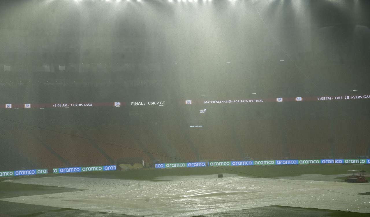 IPL 2023 Final moved to reserved day after rains play hide and seek