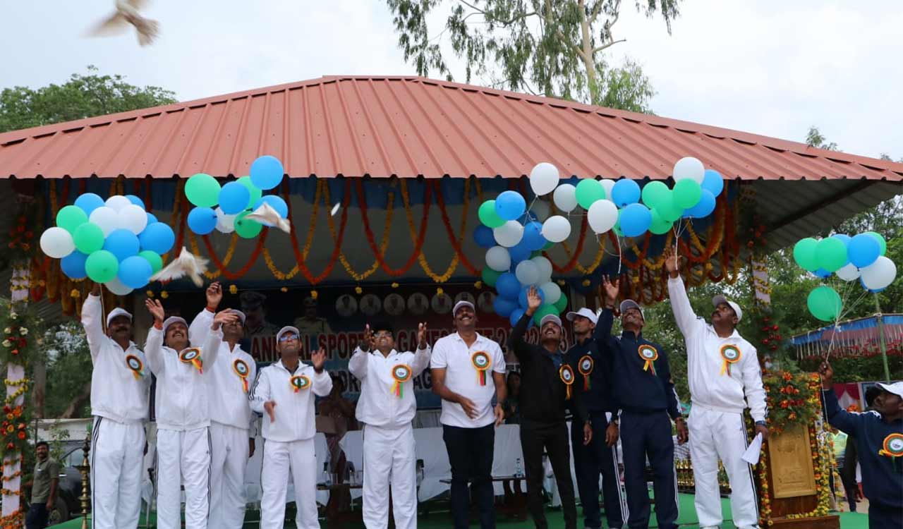 District police annual sports meet gets underway in Kothagudem