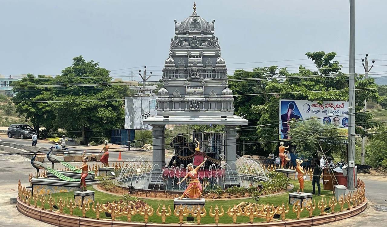 KTR appreciates collector for developing Nandi Kaman in Vemulawada