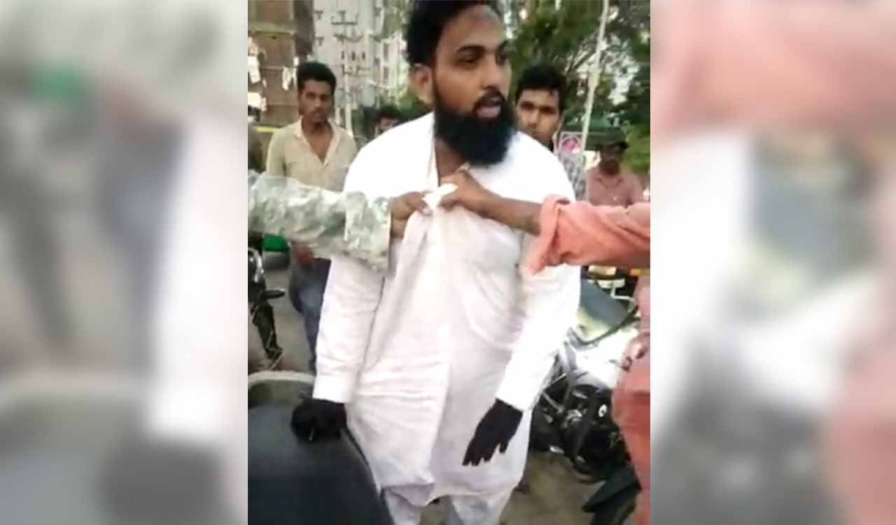 Man in burkha caught by residents, handed over to police in Khammam