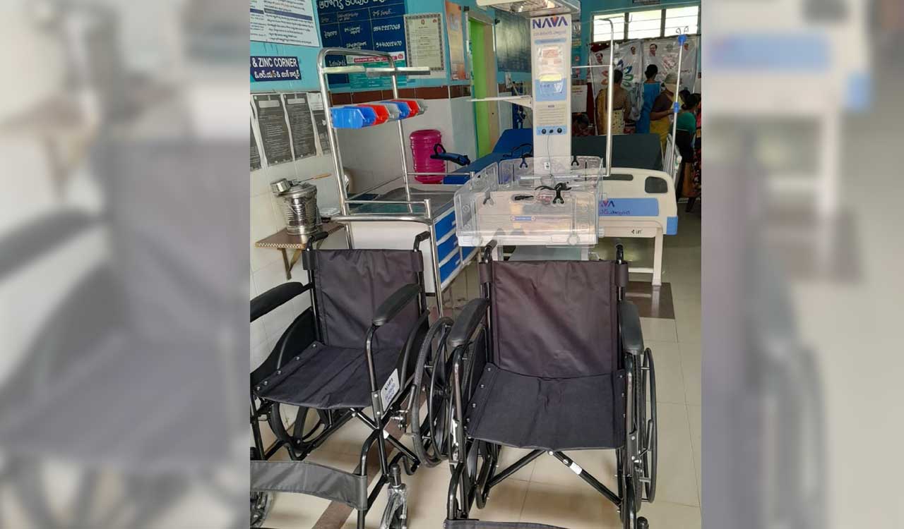 Kothagudem: Nava Limited provides medical equipment to PHC
