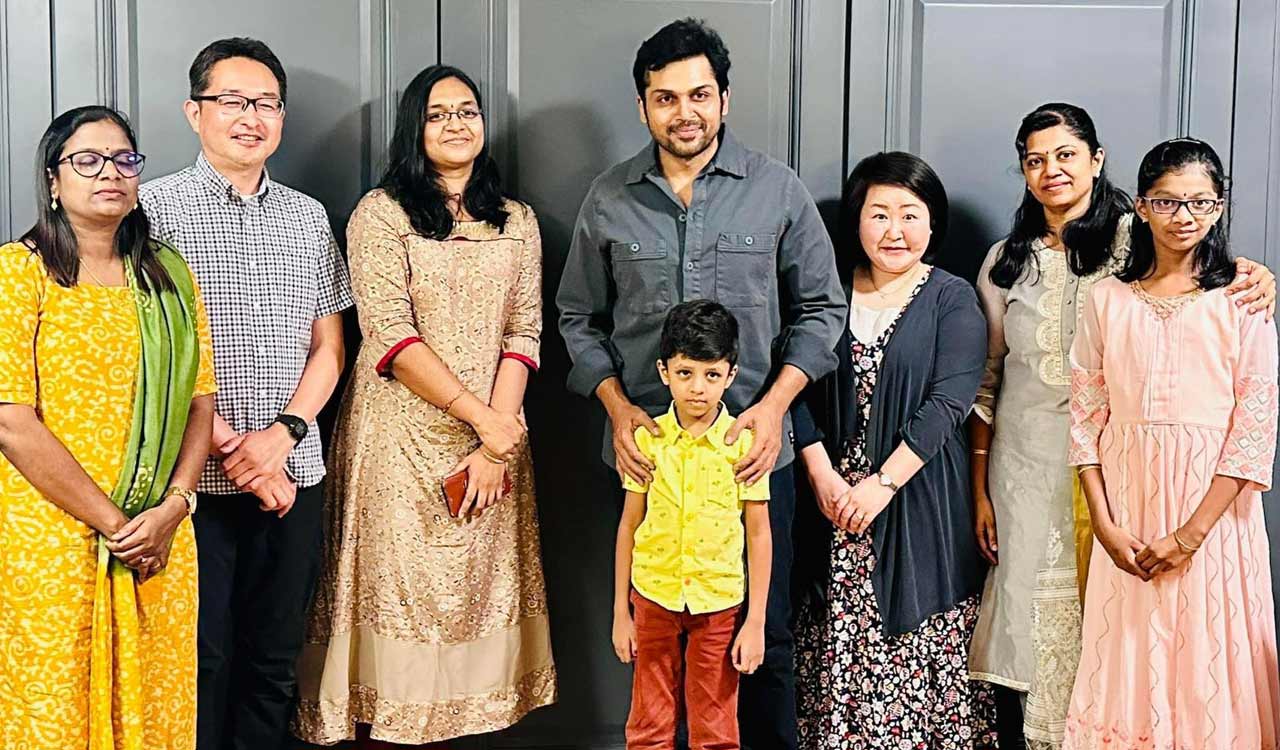 Japanese fans travel to Chennai to see ‘PS-2’, Karthi welcomes them home