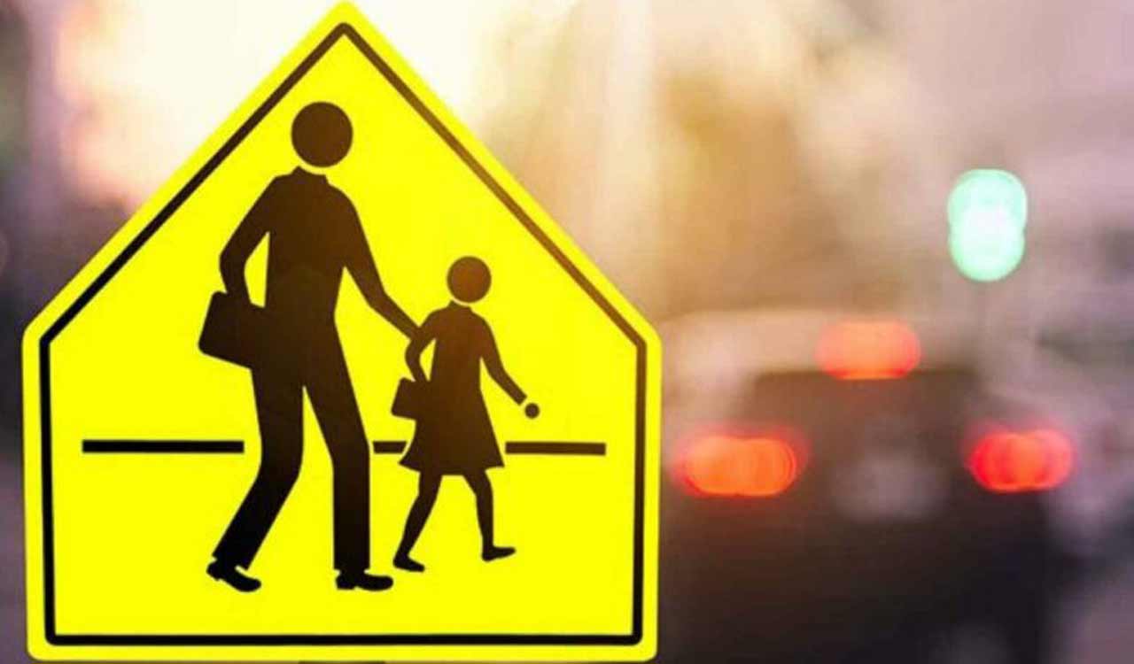 Hyderabad traffic police training children on road safety rules