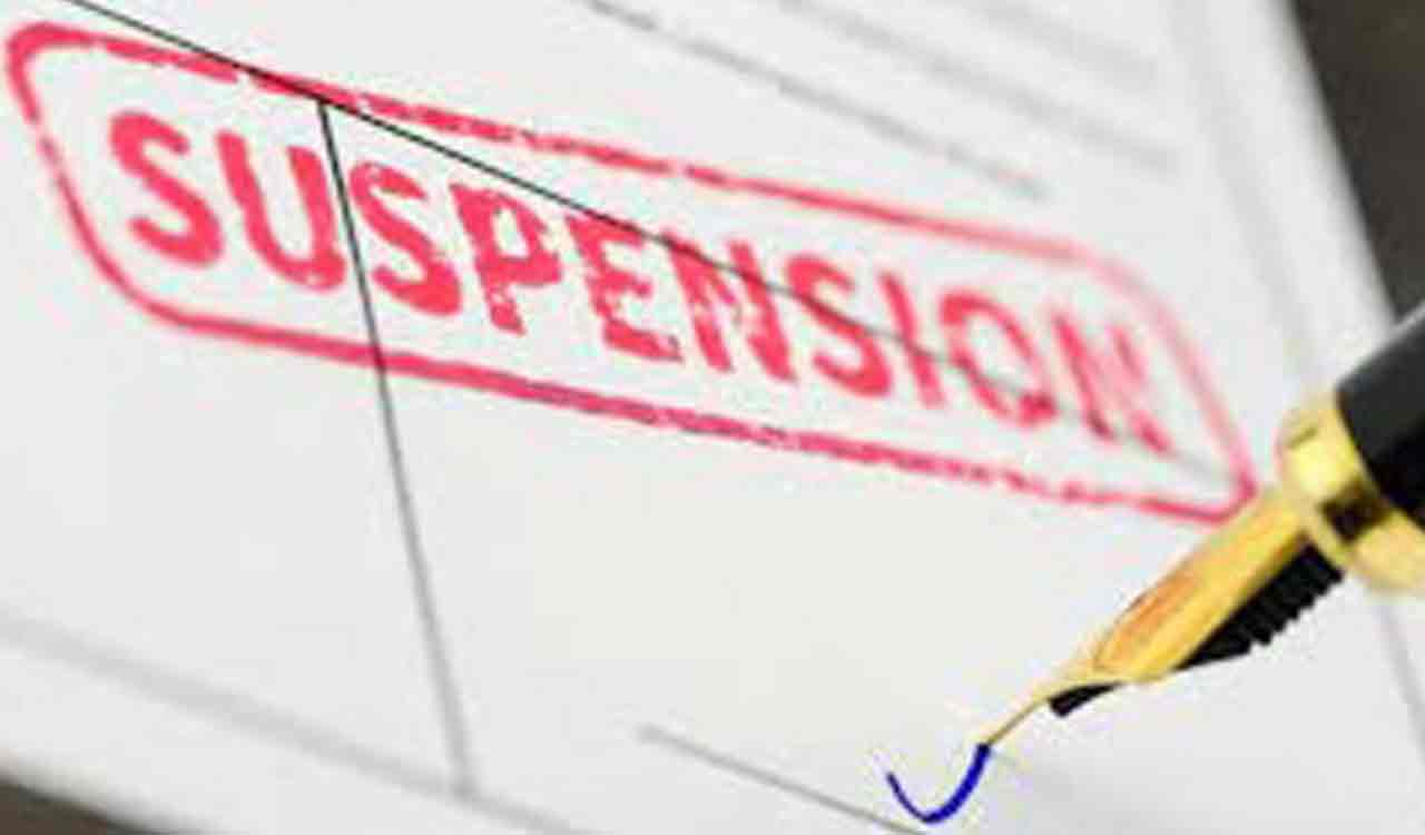 SI suspended for attacking woman in Jagtial