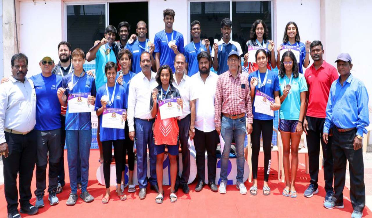 Suyanshu Basa clinches two medals at CM Cup Swimming Championship