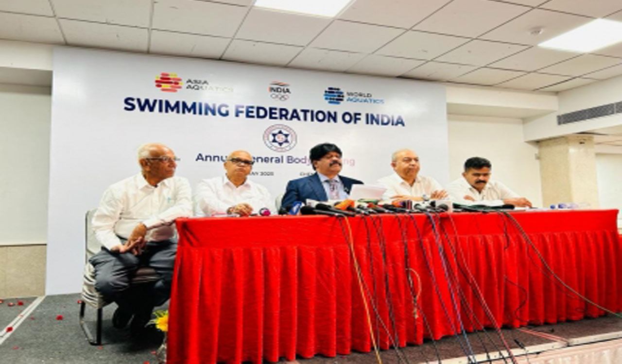 Jayaprakash re-elected unanimously as President of Swimming Federation of India