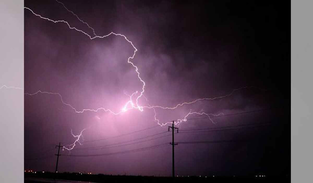 Thunderstorm with lightning and gusty winds lash Hyderabad