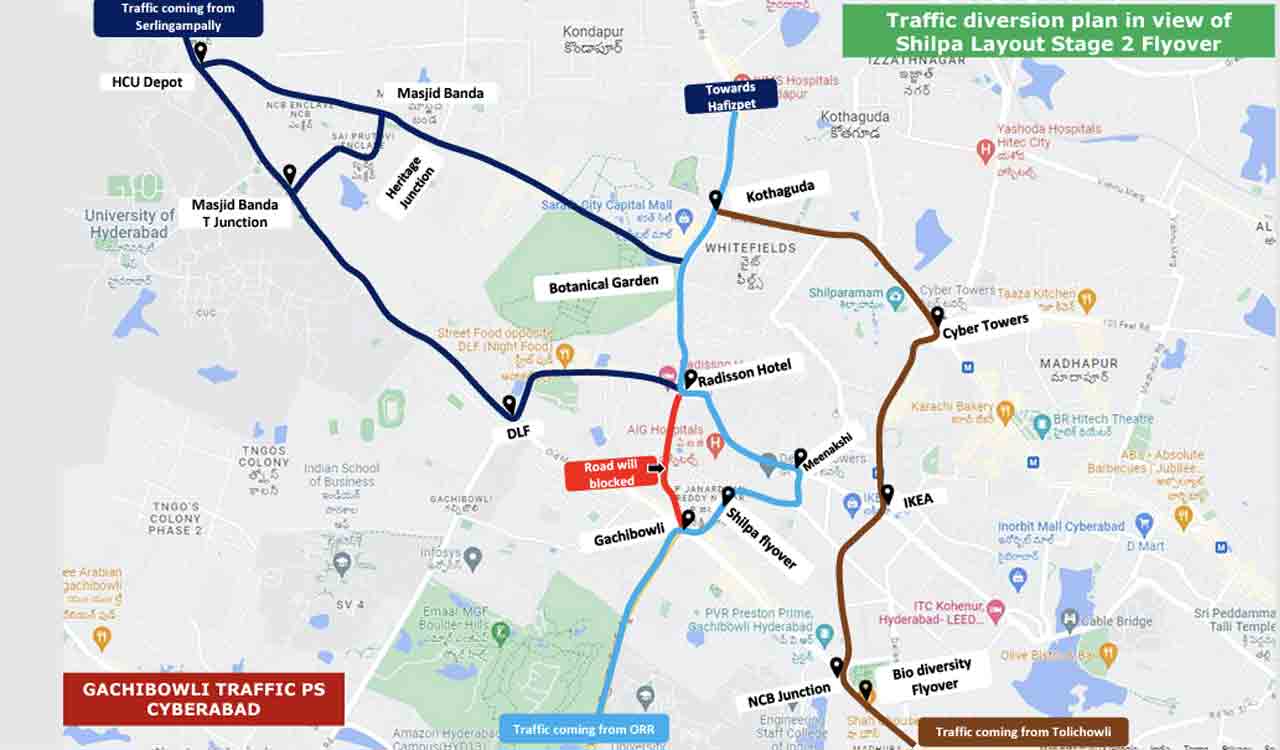 flyover-works-at-gachibowli-traffic-diversions-announced-for-90-days
