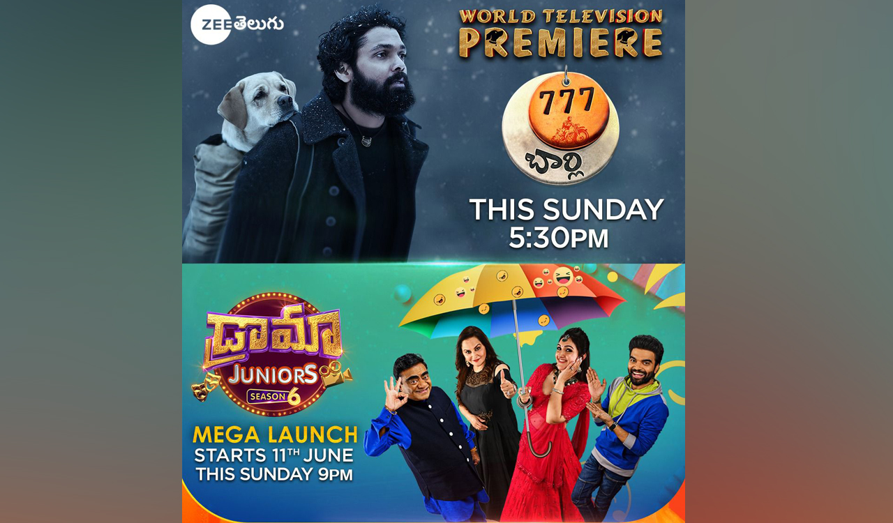 Zee Telugu launches ‘Drama Juniors season 6’ and premieres ‘Charlie 777’ this Sunday