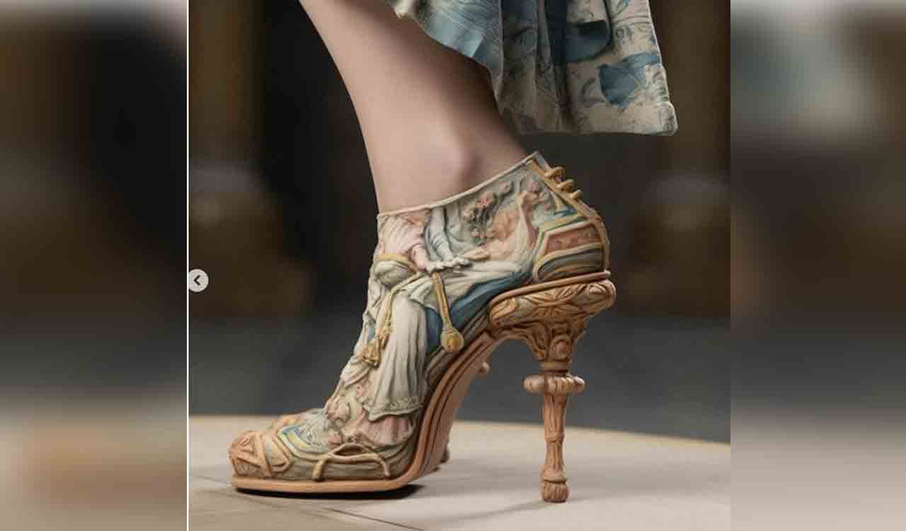 AI imagines renaissance architecture as footwear