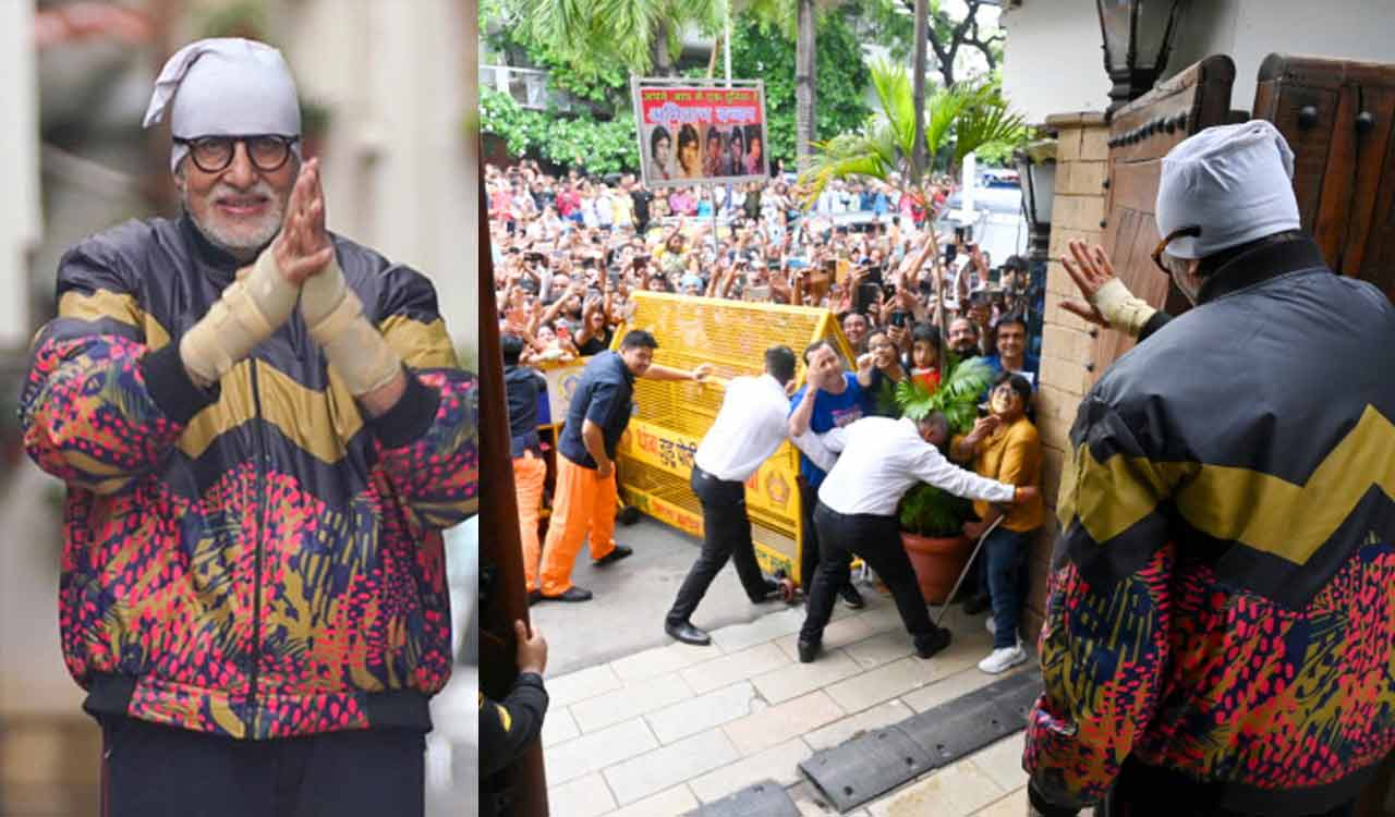 Amitabh Bachchan meets his fans, breaks long-term “bare feet” tradition