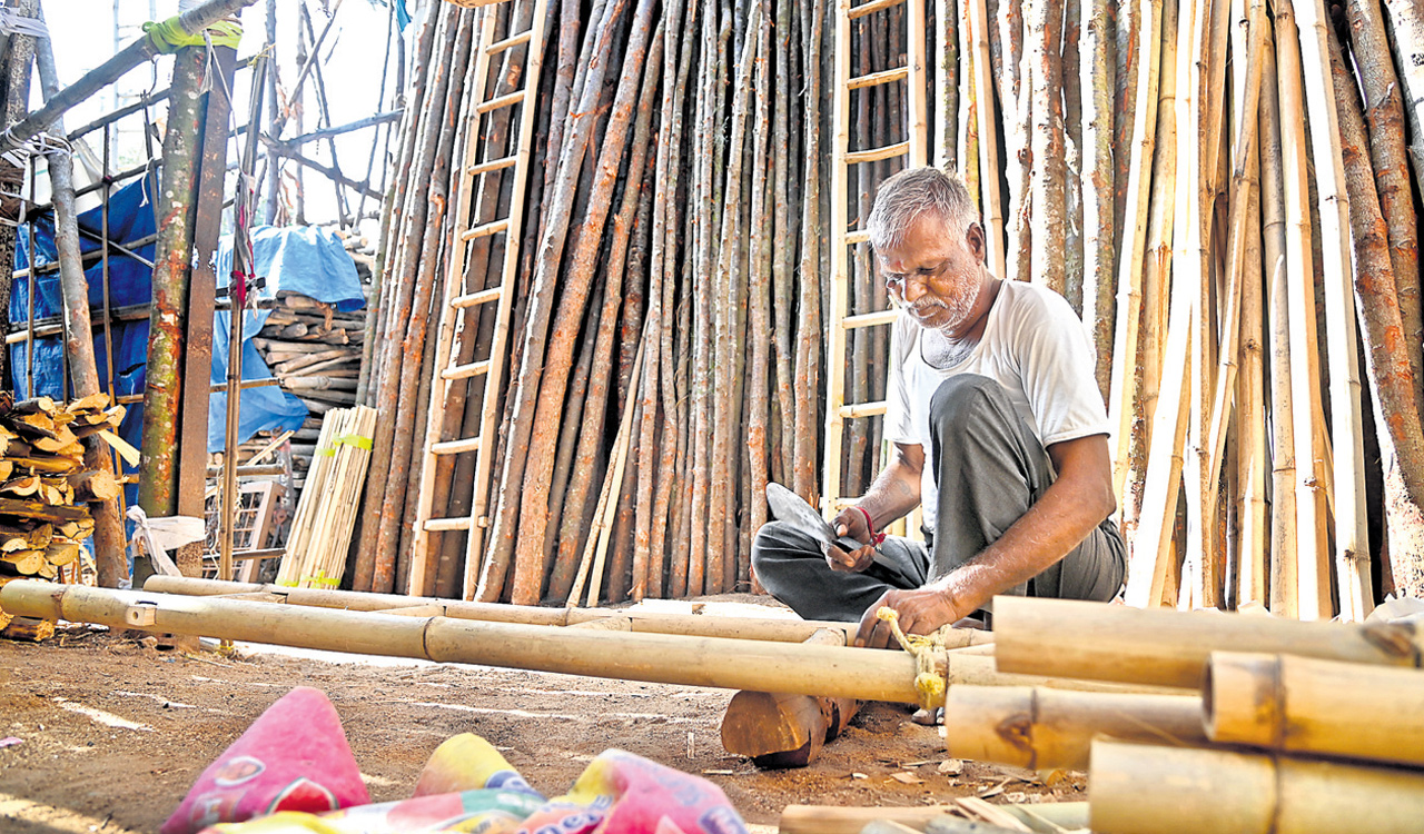 No customers for wooden, bamboo poles