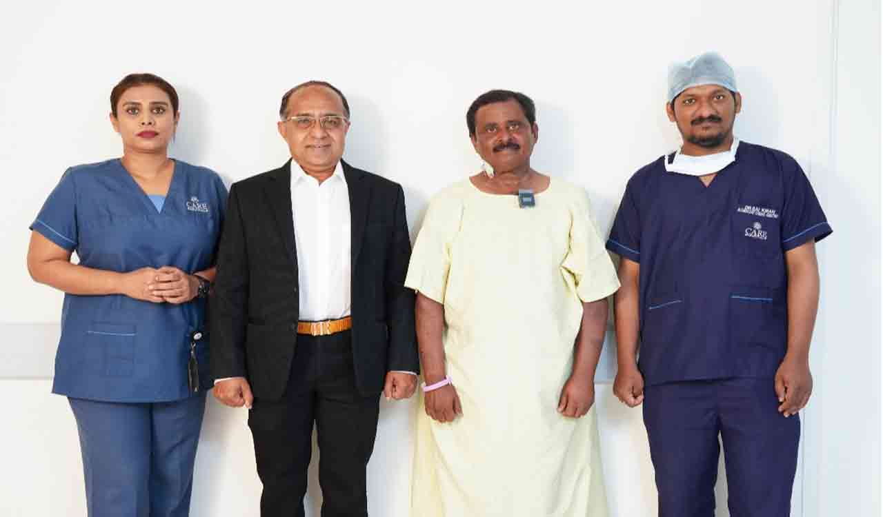 Care Hospitals treat severe coronary artery blockages in 50-year-old patient