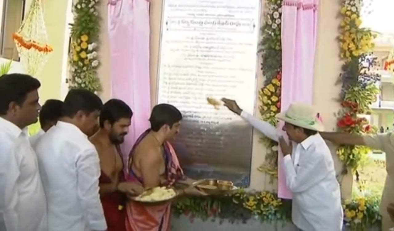 CM KCR inaugurates multiple projects in Mancherial