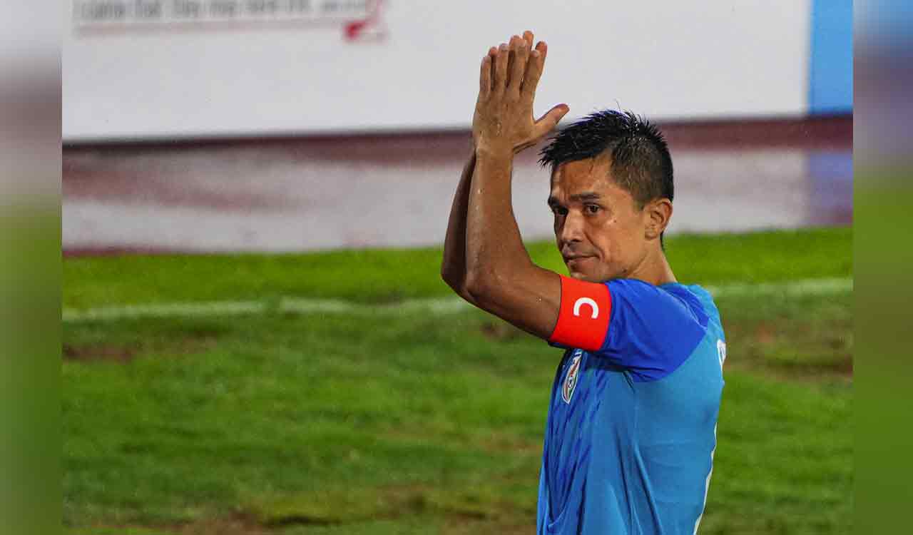 Sunil Chhetri becomes 4th highest goal-scorer in international football