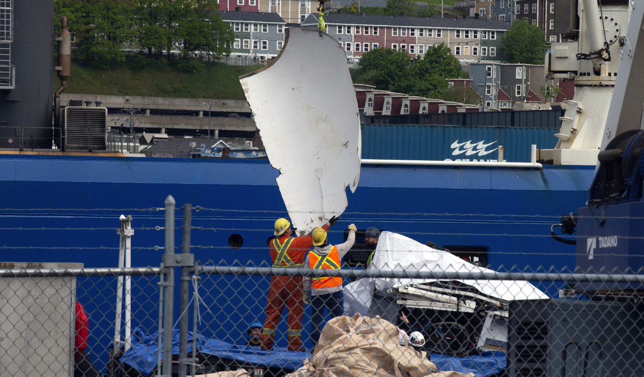 Debris from implosion of Titanic-bound submersible returned to land