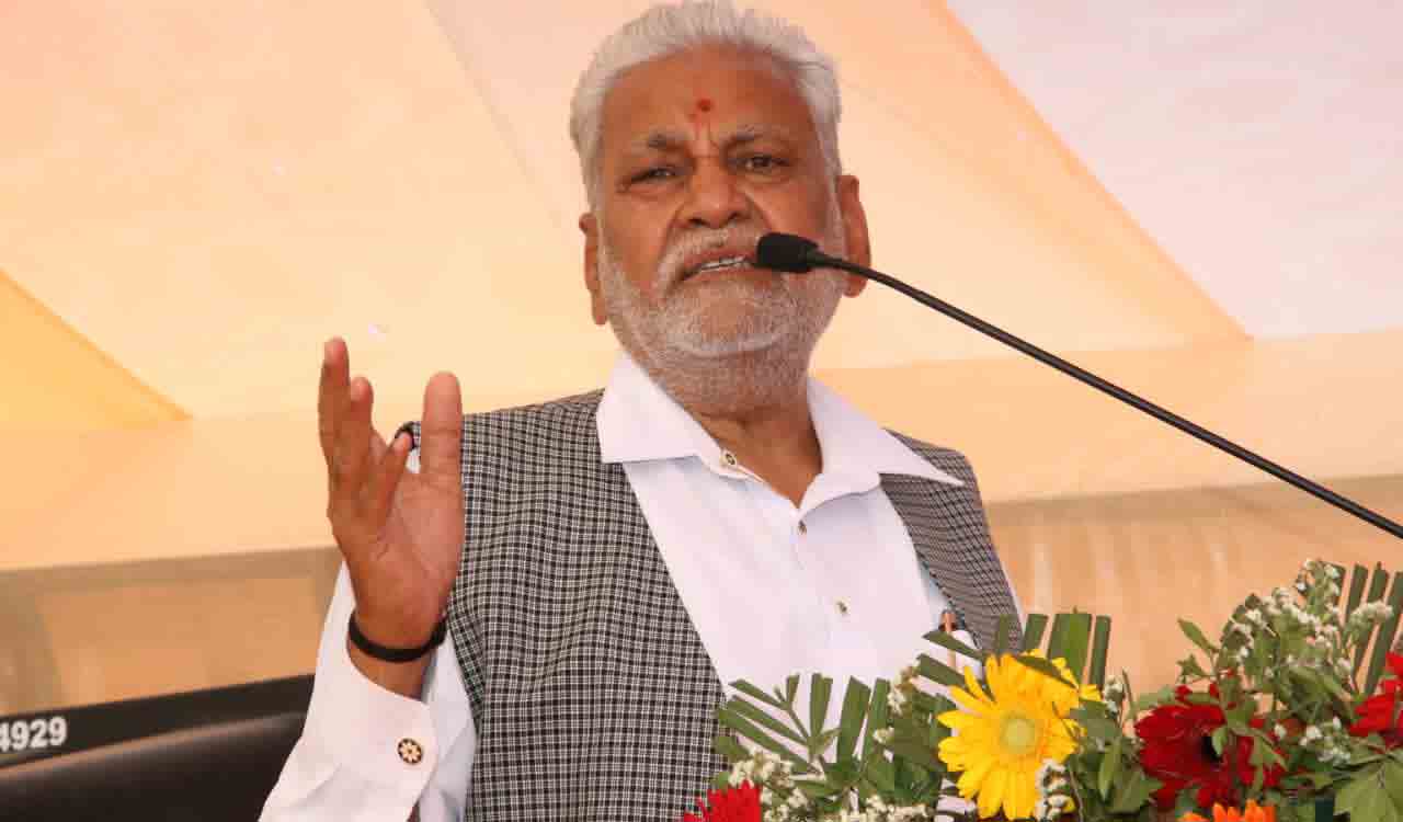 Union minister inspects Ekalavya school in Asifabad