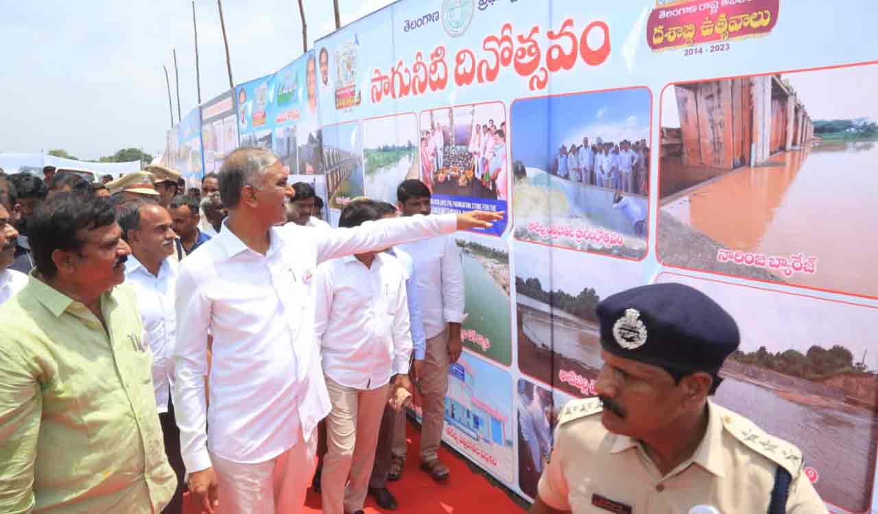 Support KCR and BRS to ensure the projects completed, says Harish Rao