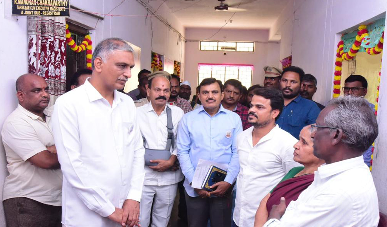 Dharani eased registration process farmers, says Harish Rao