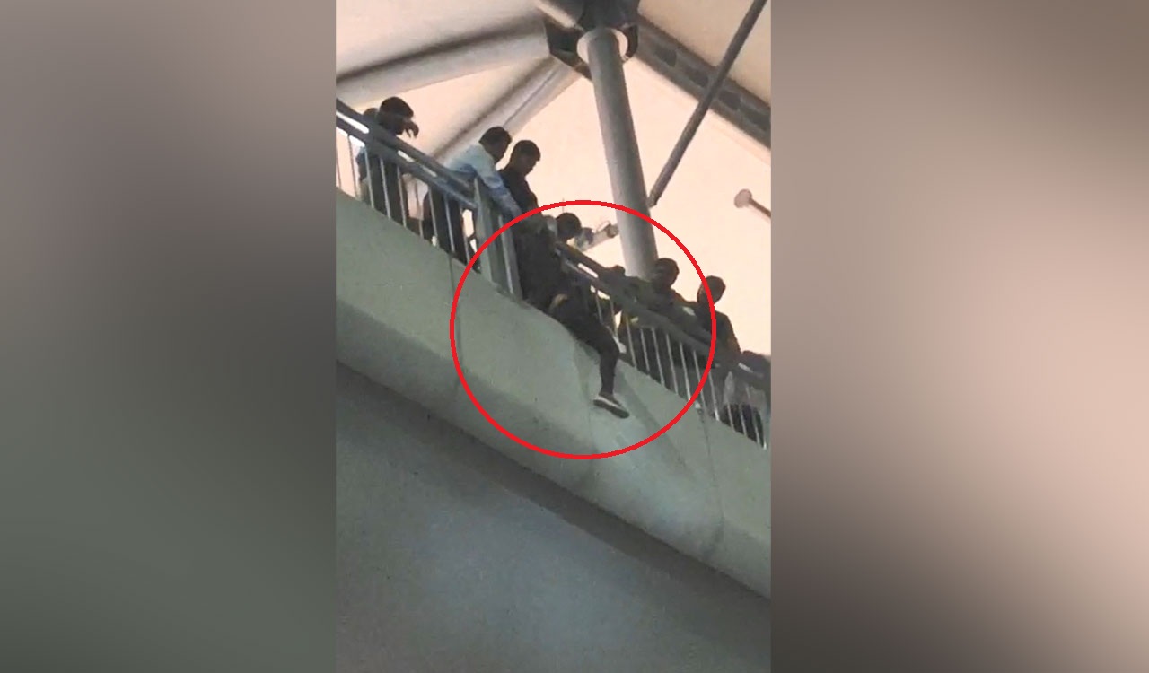 Watch: CISF commandos save woman from killing self at Hyderabad Airport