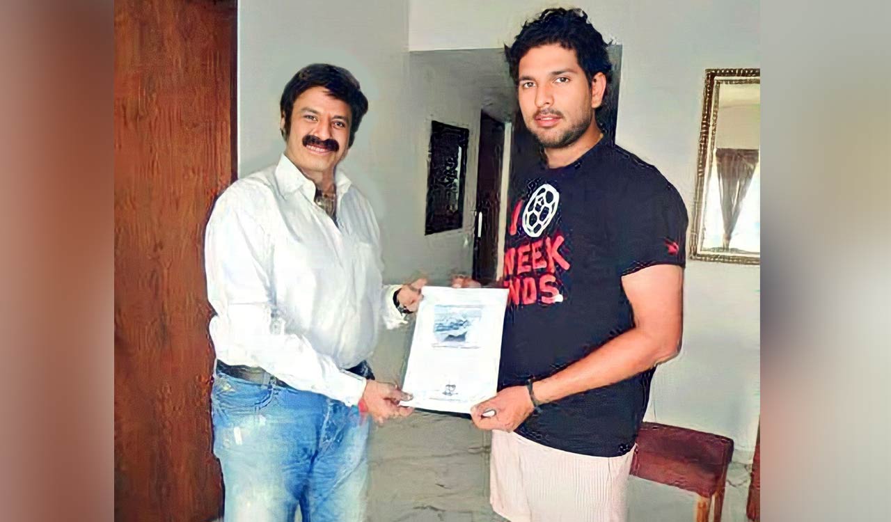Indian Cricketer Yuvraj Singh sends birthday wishes to actor Balakrishna