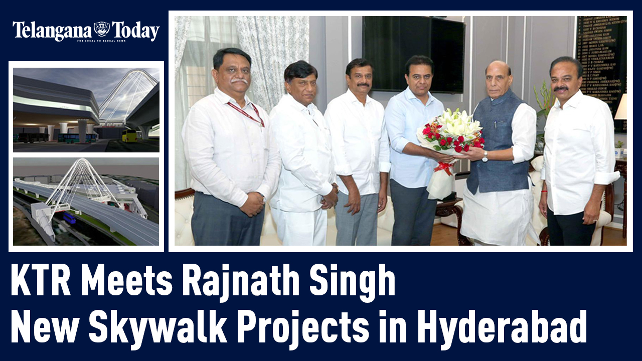 New Skywalk Projects In Defence Lands Of Hyderabad | KTR Proposal To Rajnath Singh
