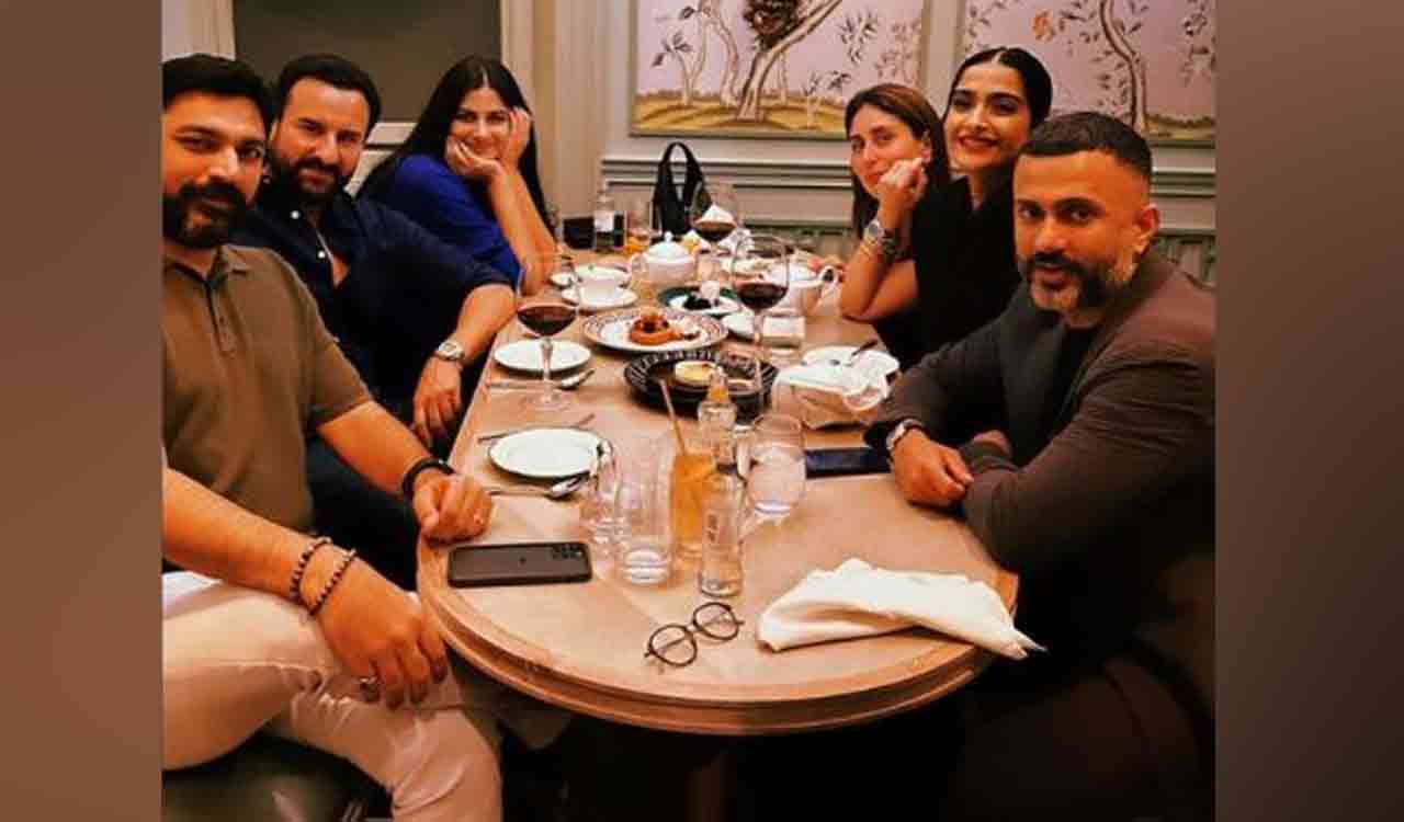 Kareena, Saif dine with Sonam Kapoor in London