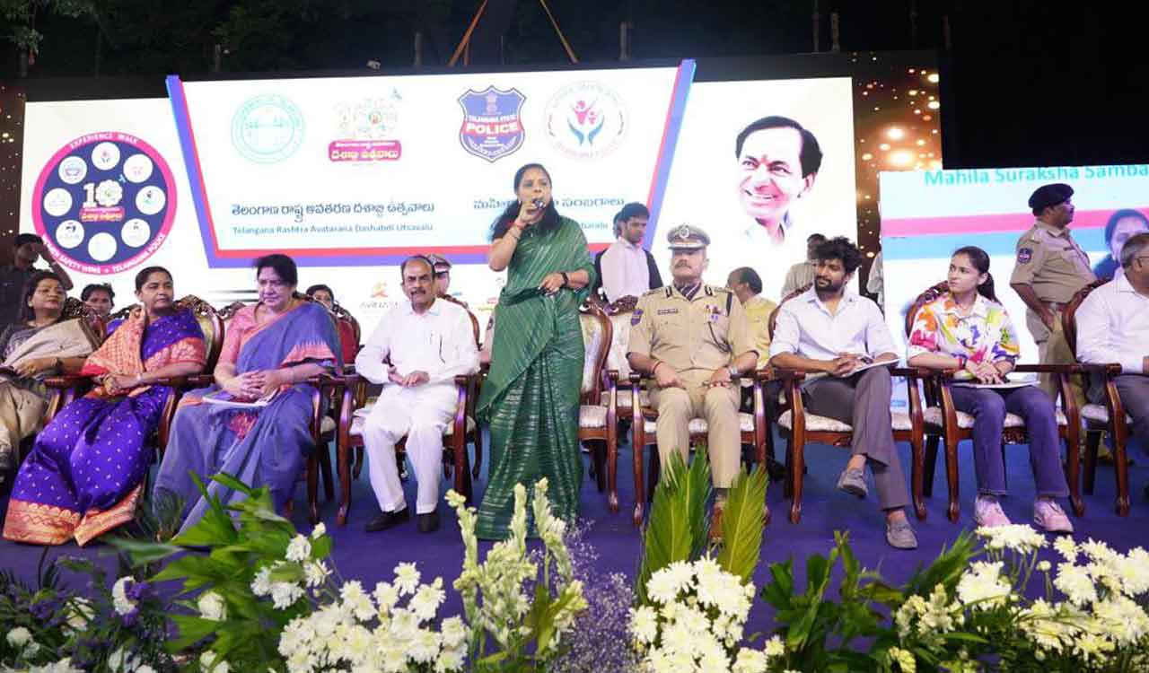 CM KCR is unseen fourth lion, leading State police: MLC K Kavitha