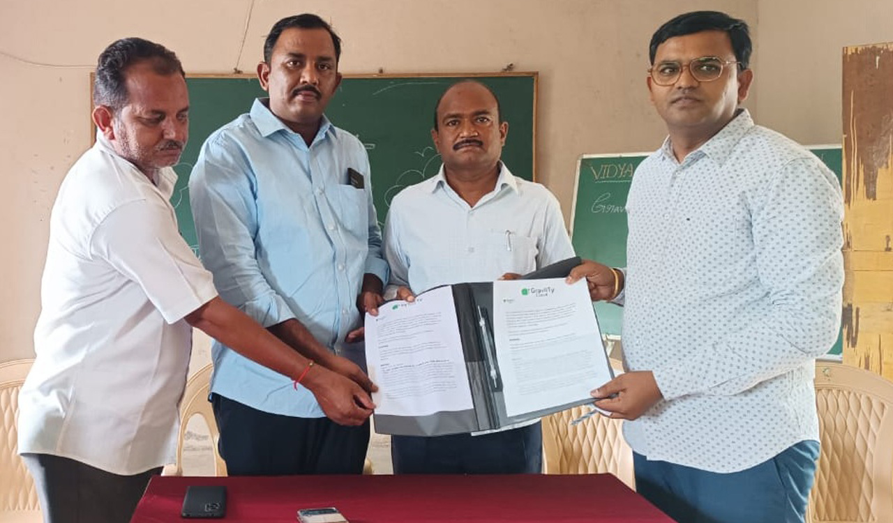 Mancherial school inks pact with GravIITy Cloud