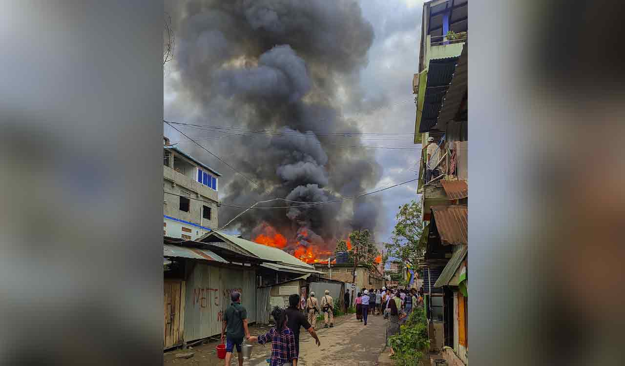 Manipur violence: Two injured as mobs clash with security forces in Imphal