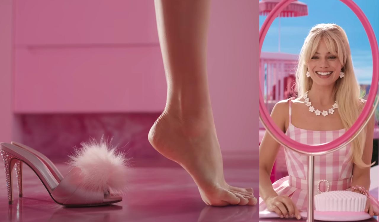 Margot Robbie perfected Barbie’s arched feet in eight takes