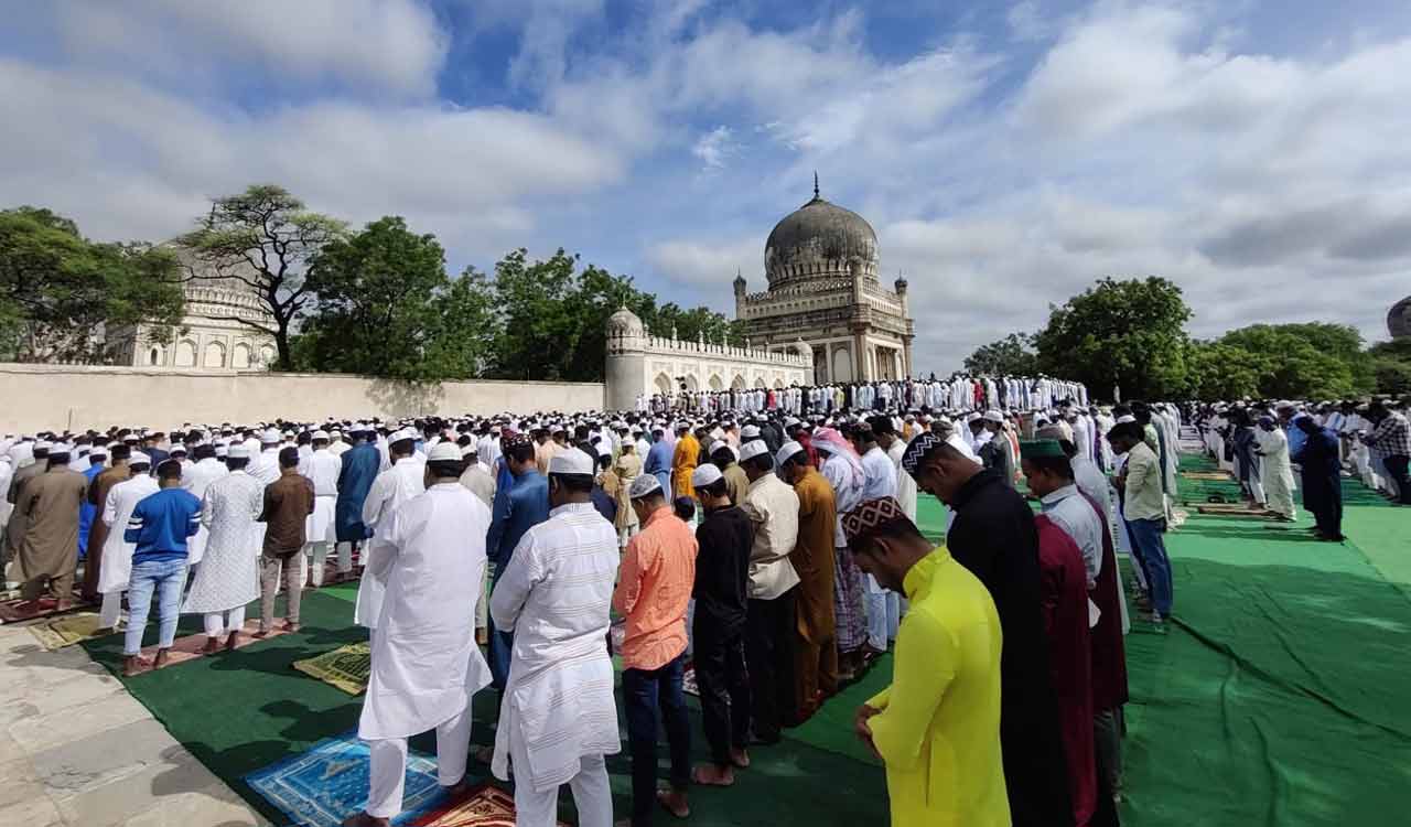 Muslims celebrate Eid-ul-Adha in Hyderabad