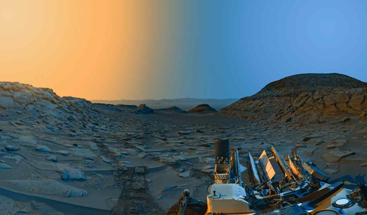 NASA’s Curiosity rover captures ‘postcard’ of Martian morning, afternoon