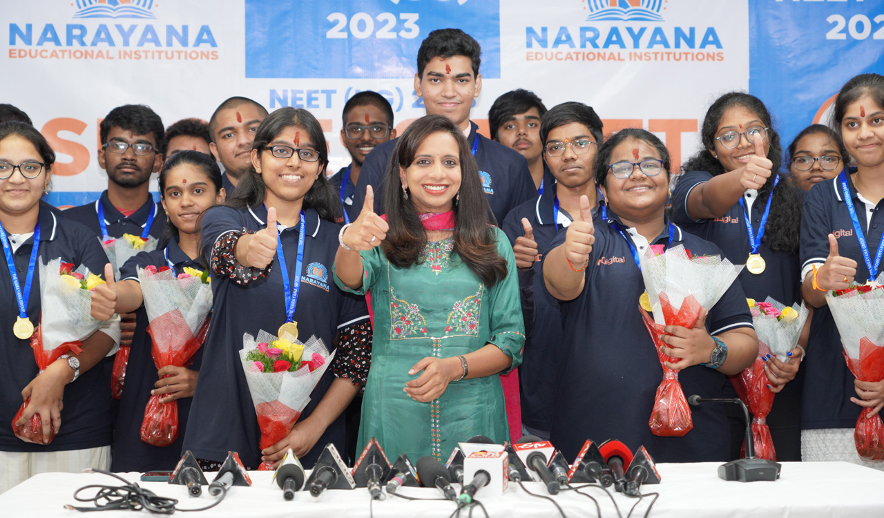 Top performance by Narayana students in NEET