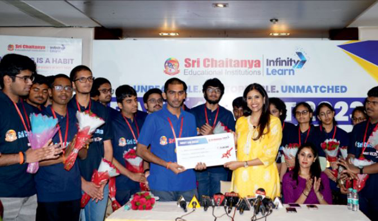 NEET UG: All India topper from Sri Chaitanya